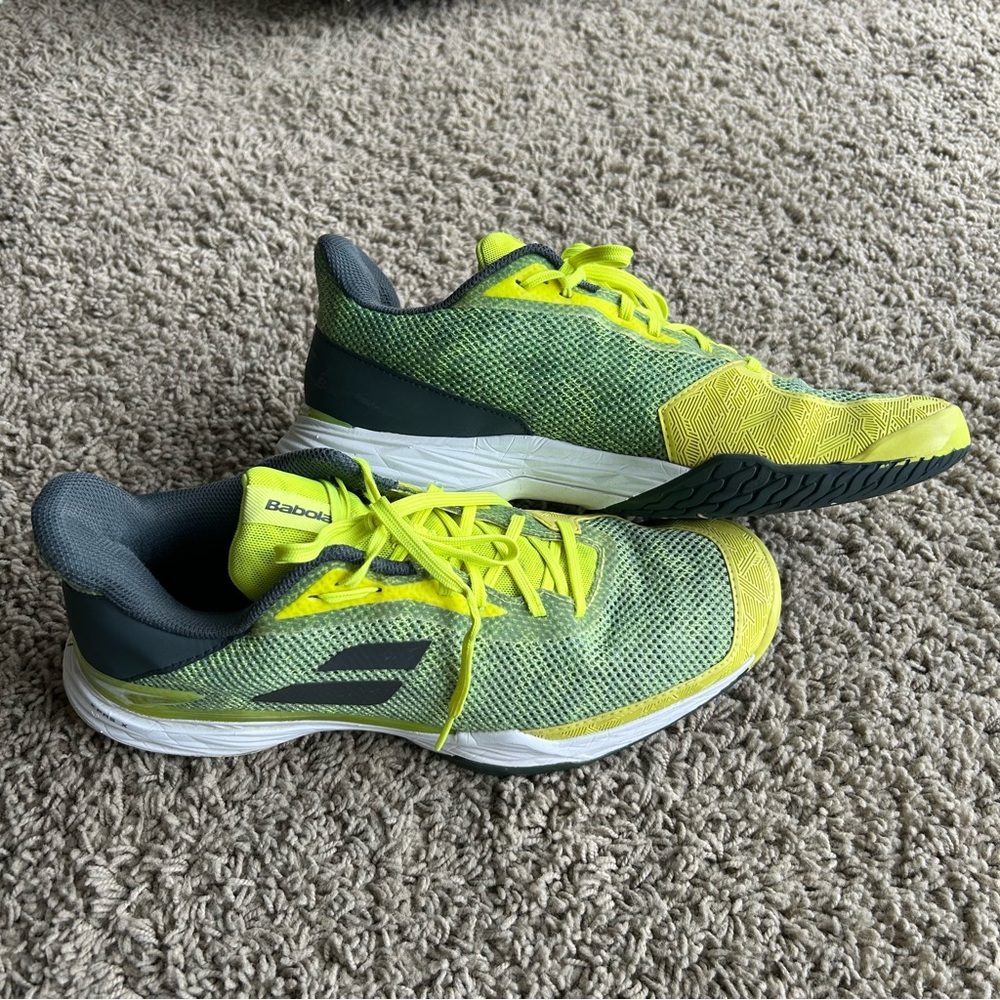 Babolat Men's 11.5 Jet Tere All Court Green Tennis Shoes KPRS-X Michelin Sole